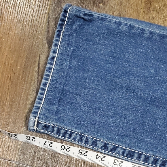 True Religion Blue Straight Leg Jeans for Effortless Style - Picture 4 of 10